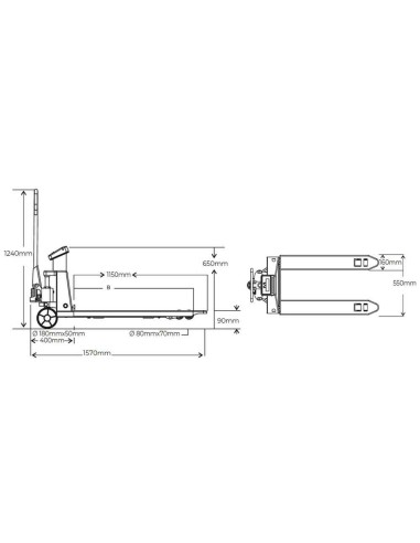 HUB30KG TRANSPALET PESADOR